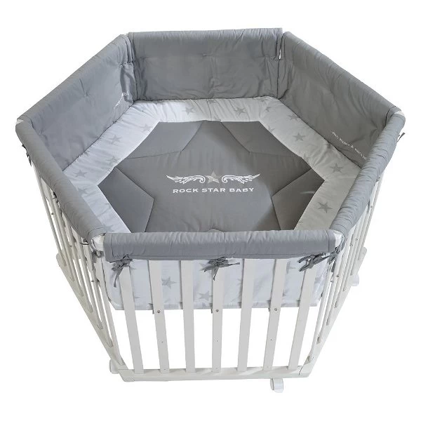 Roba Laufgitter Rock Star Baby 2 Weiß, 6-eckig 4 Roba Laufgitter Rock Star Baby 2 Weiß, 6-eckig – Bild 2