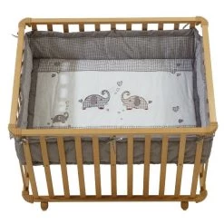 Roba Laufgitter Jumbotwins Natur, Rechteckig 75x100 Cm