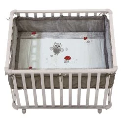 Roba Laufgitter Adam Und Eule Weiß, 75x100 Cm