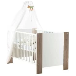 Mäusbacher Bea Kinderbett Weiß Matt Sanremo Eiche Dekor