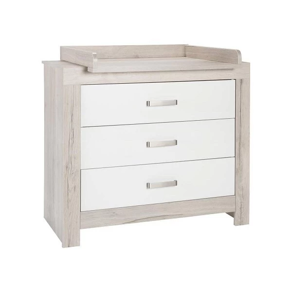 Schardt Nordic Halifax Wickelkommode Weiß/Eiche 3 Schubkästen 3 Schardt Nordic Halifax Wickelkommode Weiß/Eiche 3 Schubkästen