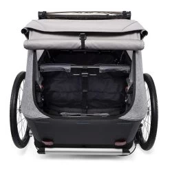 Croozer Kid Keeke 2 Stone Grey 2in1 Fahrradanhänger & Buggy-Set -Baby Produkt Laden 121001620 croozer kid keeke 2 kofferraum stone grey 2020 web 1
