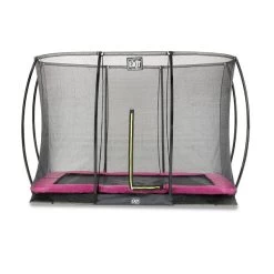 EXIT TOYS EXIT Silhouette Bodentrampolin 214x305 Cm, Rosa Inkl. Sicherheitsnetz