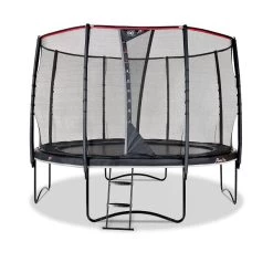 EXIT TOYS "EXIT PeakPro Trampolin Ø 305 Cm" Schwarz - Inkl. Sicherheitsnetz & Leiter