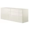 Now! Vision By Hülsta Sideboard 4R 2 Schubladen 70,4x176,1x52 - Lack-weiß/Hochglanz-weiß