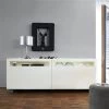Now! Vision By Hülsta Sideboard 4R 2 Schiebetüren 70,4x176,1x52 - Lack-weiß/Lack-Hochglanz-weiß -Baby Produkt Laden 1418 huelsta now vision 151031f3 1