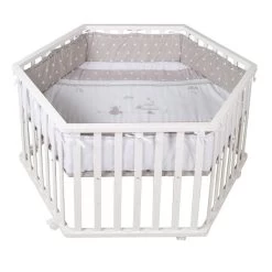 Roba Laufgitter Indibär Weiß 6-eckig