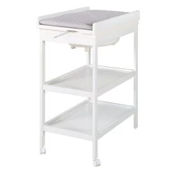 Roba Bade-Wickel-Kombi Roba Style Grau Schwenkbare Wickelauflage Mit Wanne