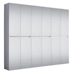 Trendteam Mirror Spiegelgarderobenschrank Weiß Melamin | 222 Cm