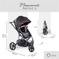 Hauck Pacific 3 Shop N Drive Kinderwagen Bundle -Baby Produkt Laden 4007923309162.pt05.pacific 3 shop n drive caviar