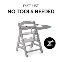 Hauck Alpha Click Tray Esstablett -Baby Produkt Laden 4007923661598.pt03.alpha click tray grey