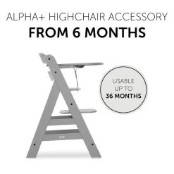 Hauck Alpha Click Tray Esstablett -Baby Produkt Laden 4007923661598.pt04.alpha click tray grey