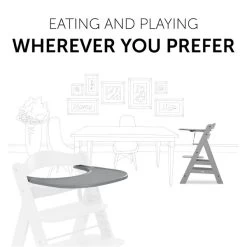 Hauck Alpha Click Tray Esstablett -Baby Produkt Laden 4007923661598.pt06.alpha click tray grey