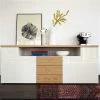 Now! Time By Hülsta Sideboard 73,7x190x45 Lack-weiß/Natureiche/Hochglanz-weiß -Baby Produkt Laden 4330 huelsta now time 104545f3 2
