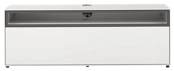 Now! By Hülsta Easy Media-Lowboard Lack-hellgrau 1 Offenes Fach, 1 Klappe 3 Now! By Hülsta Easy Media-Lowboard Lack-hellgrau 1 Offenes Fach, 1 Klappe