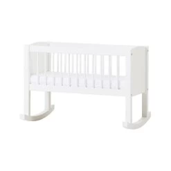 Hoppekids Babywiege Weiß 40x80 Cm Umbaubar Zur Bank | Zum Toppreis