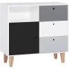 VOX Concept Kommode White/graphite/grey/black