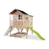 EXIT TOYS EXIT Loft 550 Holzspielhaus - Natur Klares Design - Mit Sandkasten, Rutsche & Anbau -Baby Produkt Laden 50 06 21