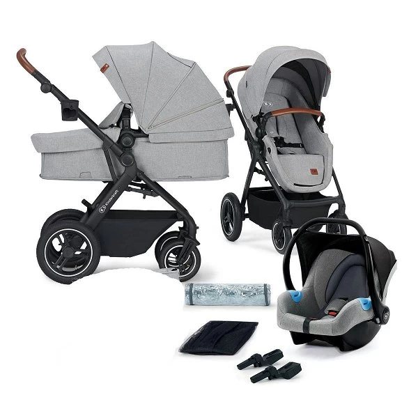 Kinderkraft B-TOUR 3in1 Kinderwagen Light Grey Inkl. Autositz, Adapter, Fußsack, & Regenschutz 3 Kinderkraft B-TOUR 3in1 Kinderwagen Light Grey Inkl. Autositz, Adapter, Fußsack, & Regenschutz