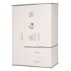 Roba Pia Kleiderschrank Weiß/Sanremo Eiche 3 Türen, 2 Schubkästen -Baby Produkt Laden 60962 kleiderschrank 3trg 300sgr 4