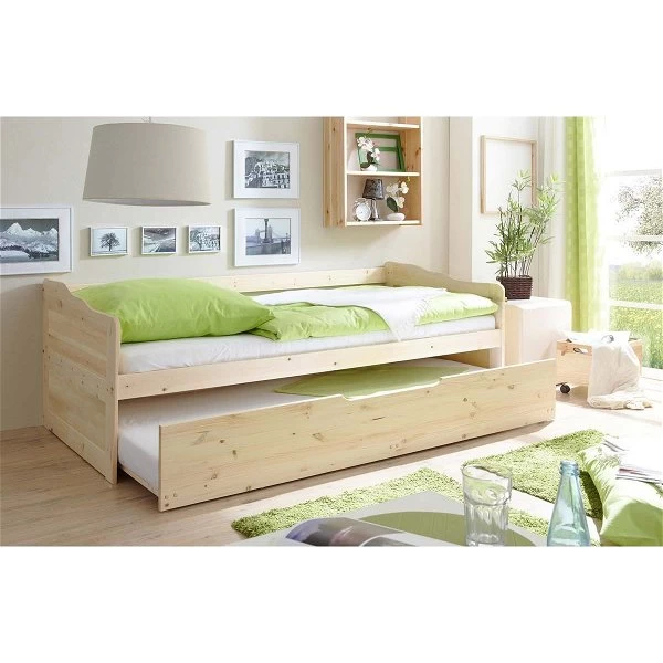 Ticaa Marianne Sofabett Mit Auszug Natur Massivholz - 90 X 200 Cm 4 Ticaa Marianne Sofabett Mit Auszug Natur Massivholz - 90 X 200 Cm – Bild 2