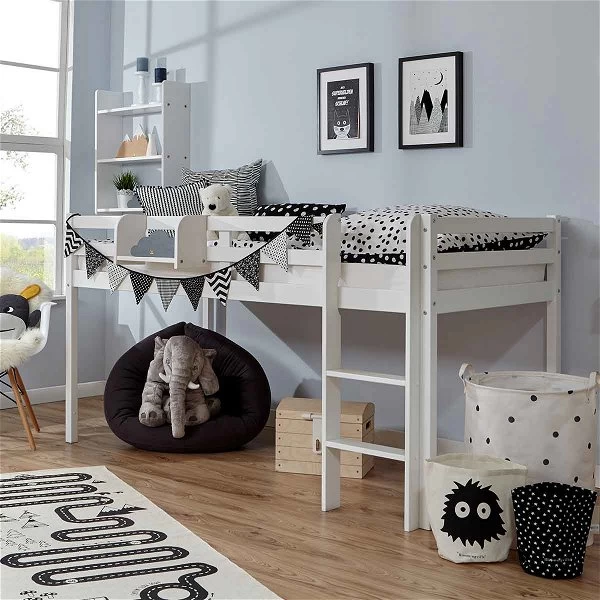 Ticaa Rene Hochbett Buche Weiß Massivholz 3 Ticaa Rene Hochbett Buche Weiß Massivholz