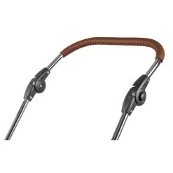 HESBA Corrado Kinderwagen Außen 647 Innen 250 Teilleder Räder Weiß 30 Cm, Ledergriff Hellbraun -Baby Produkt Laden 9522 leather push handle new 2018 light brown