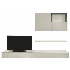 Now! No.14 By Hülsta Kombination 16 174x280x52 Lack-seidengrau/Lack-Hochglanz-seidengrau