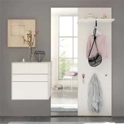 Now! By Hülsta Easy Garderobe Reinweiß 204x179x44 4-teilig