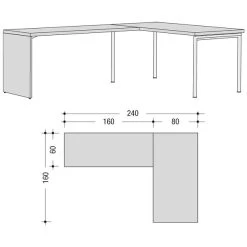 Now! By Hülsta Home Office Eck-Schreibtisch B180 Verschiedene Ausführungen -Baby Produkt Laden 980402 huelsta now strichzeichnung