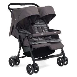 Joie Aire Twin Zwillingsbuggy Dark Pewter Inkl. Regenverdeck -Baby Produkt Laden airetwin dark pewter angle 2 1