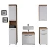 Trendteam Amanda Badmöbel 164x190x34 Cm 4-teilig Weiß / Asteiche -Baby Produkt Laden amanda bd 1393 925 07 frontal freisteller