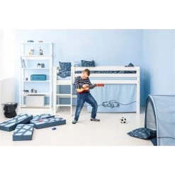 Hoppekids Halbhohes Bett ECO Luxury 120x200 Cm Weiß Mit Gerader Leiter & Absturzsicherung 11 Hoppekids Halbhohes Bett ECO Luxury 120x200 Cm Weiß Mit Gerader Leiter & Absturzsicherung -Baby Produkt Laden cars premium halfhigh 90x200cm milieu 1