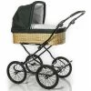 HESBA ClassicKorb Kinderwagen Außen 685 Innen 180 Black Edition - Räder Schwarz 30 Cm, Ledergriff Dunkelgrün -Baby Produkt Laden classickorb 300sl fb685 180 black edition lg darkgreen