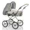 HESBA Condor Coupe Kinderwagen Außen 793 Innen 200 Teilleder Räder Schwarz 25 Cm, Ledergriff Greige