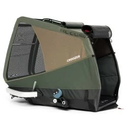 Croozer Dog Mikke Moss Green Fahrradanhänger Für Große Hunde Geeignet -Baby Produkt Laden croozer dog mikke moss green 2022 box side