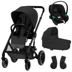 CYBEX Balios S LUX Kinderwagen & CYBEX Aton S2 I-Size Bundle Black