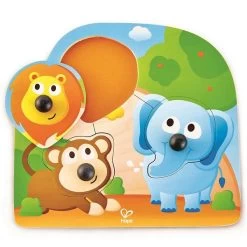 Hape Knopfpuzzle Dschungeltiere E1310