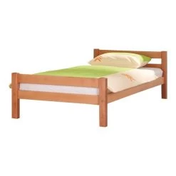 Relita HELGA Einzelbett Buche Massiv Natur 140 X 200 Cm, Inkl. Rollrost - Frachtfrei