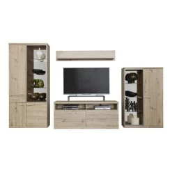 Trendteam Echo Anbauwand Artisan Eiche Melamin