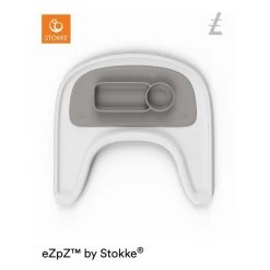 Stokke® Tray Zum Tripp Trapp® Hochstuhl In Schwarz Zum Aktionspreis -Baby Produkt Laden ezpzbystokke softgrey onstokketray white 190919 sp picto 3