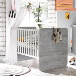 Mäusbacher Frieda Kinderbett Vintage Wood Grey Weiß