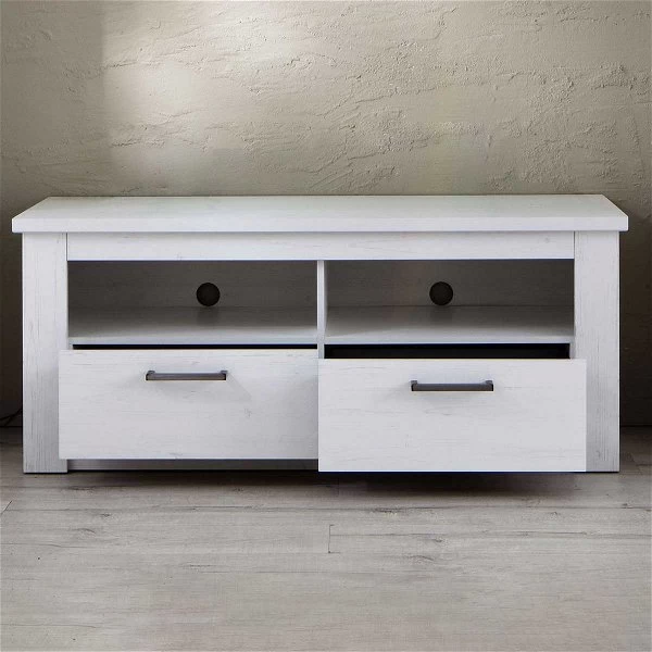 Trendteam Georgia TV-Unterteil Pinie Weiß 4 Trendteam Georgia TV-Unterteil Pinie Weiß – Bild 2