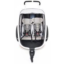 Hamax Outback Fahrradanhänger Grün/Schwarz Inkl. Deichsel & Buggyrad