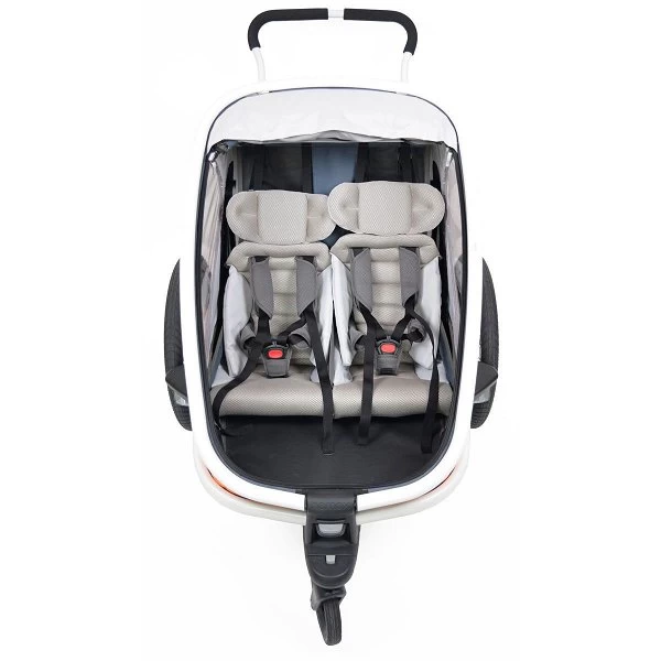 Hamax Outback Fahrradanhänger Grün/Schwarz Inkl. Deichsel & Buggyrad 3 Hamax Outback Fahrradanhänger Grün/Schwarz Inkl. Deichsel & Buggyrad