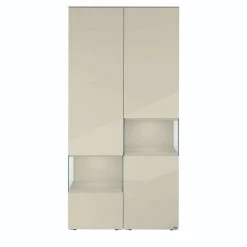 Hülsta Neo Wohnwand Vitrine 1 Schubkasten Und 3 Türen Hochglanzlack Seidengrau -Baby Produkt Laden huelsta neo 134426f4