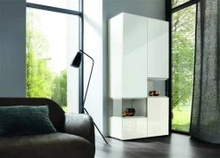 Hülsta Neo Wohnwand Vitrine 1 Schubkasten Und 3 Türen Hochglanzlack Reinweiß -Baby Produkt Laden huelsta neo 134547f2