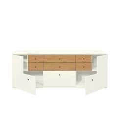 Now! Time By Hülsta Sideboard Mit Winkeltüren Natureiche/Lack-weiß -Baby Produkt Laden huelsta now time ntw14568 1041313f3