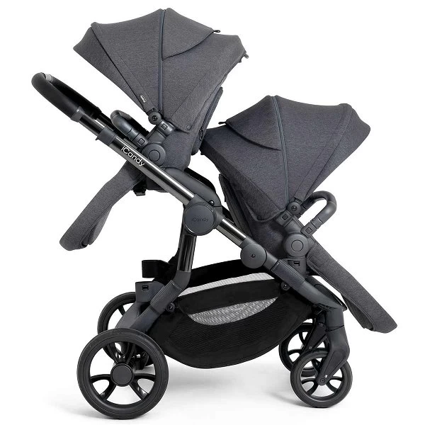 ICandy Orange Double Combo Dark Slate Marl Phantom Geschwisterkinderwagen | Inkl. Praktischem Zubehör 5 ICandy Orange Double Combo Dark Slate Marl Phantom Geschwisterkinderwagen | Inkl. Praktischem Zubehör – Bild 3