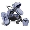 ICandy Orange Double Combo Mist Blue Marl Geschwisterkinderwagen | Inkl. Praktischem Zubehör -Baby Produkt Laden icandy orange mist blue double witb